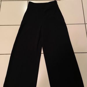 Zara Woman. Black Palazzo Pants (Xsmall).